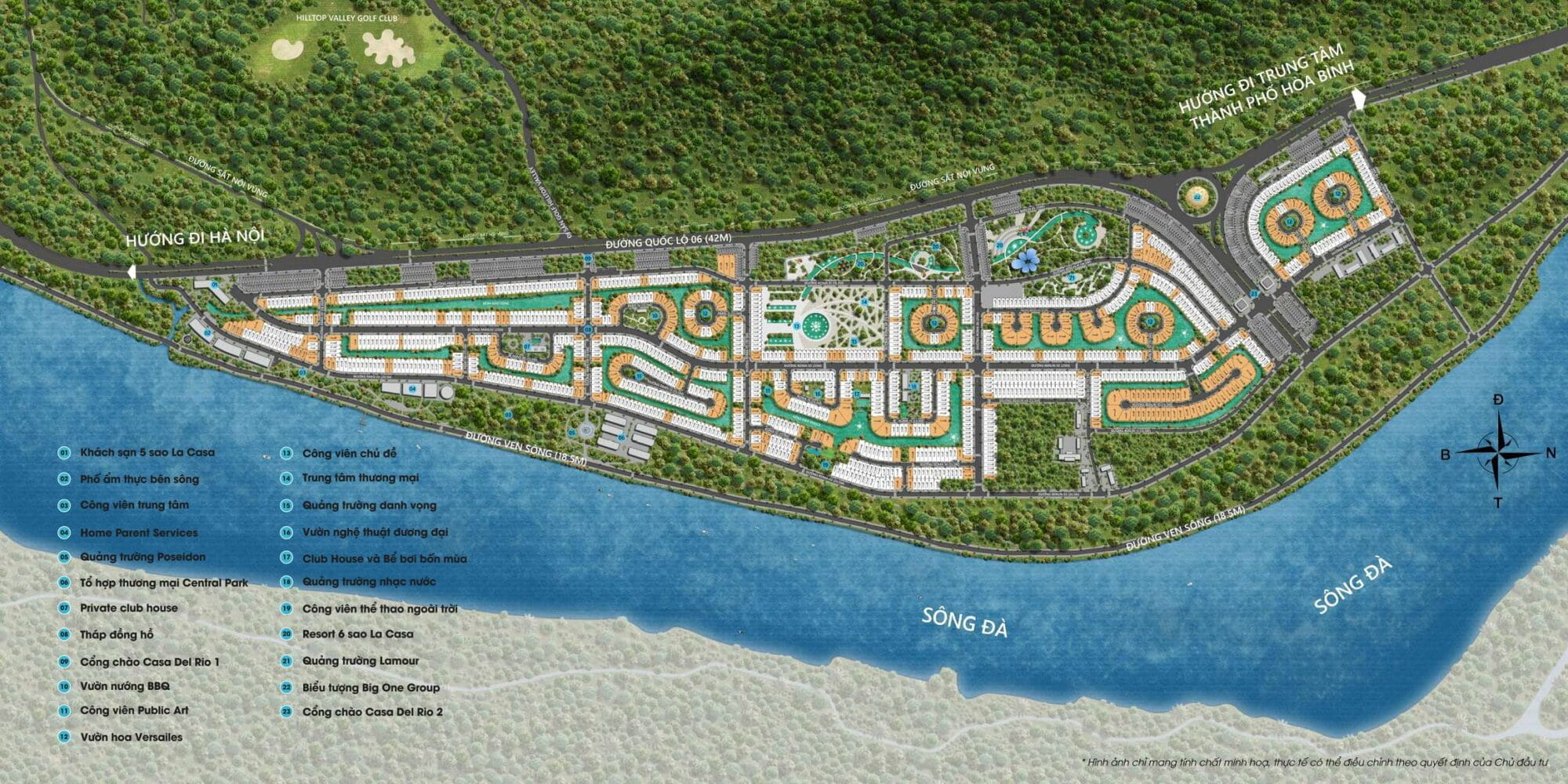 Mặt bằng tổng thể dự án Dasong Village