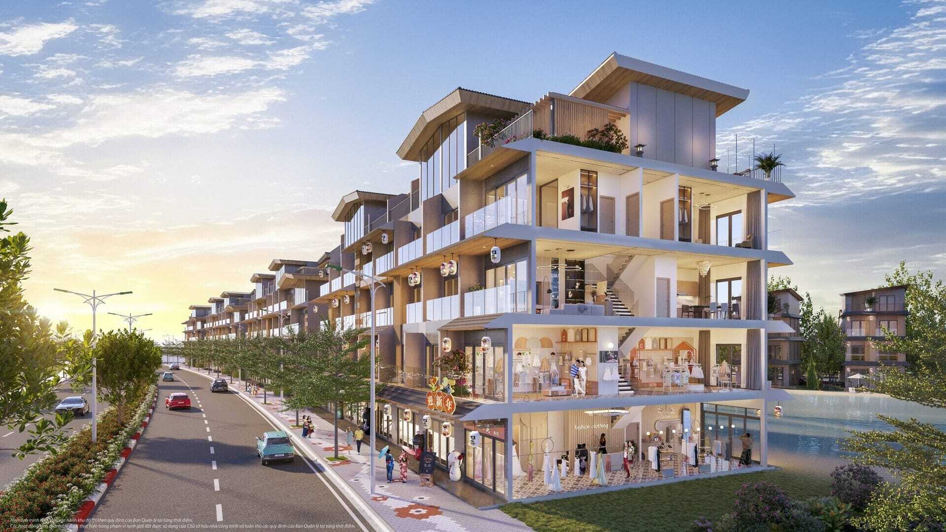 Công năng các tầng Shophouse Dasong Village