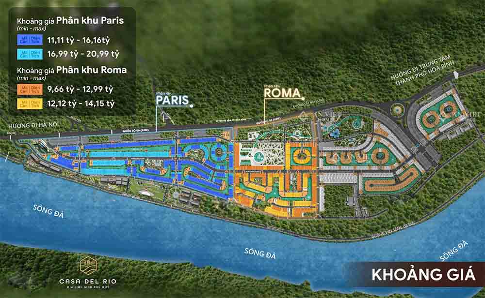 Khoảng giá căn hộ tại dự án Dasong Village