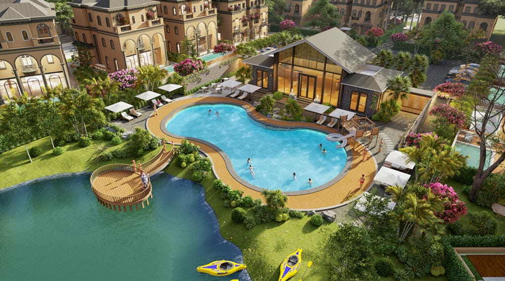 Bể bơi chuẩn Resort tại Dasong Village