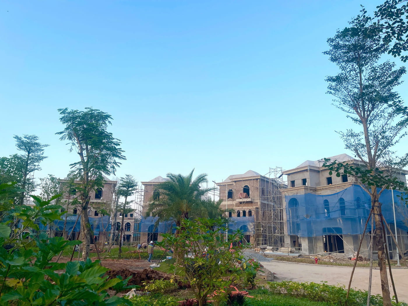 Tiến độ xây dựng biệt thự đơn lập Dasong Village