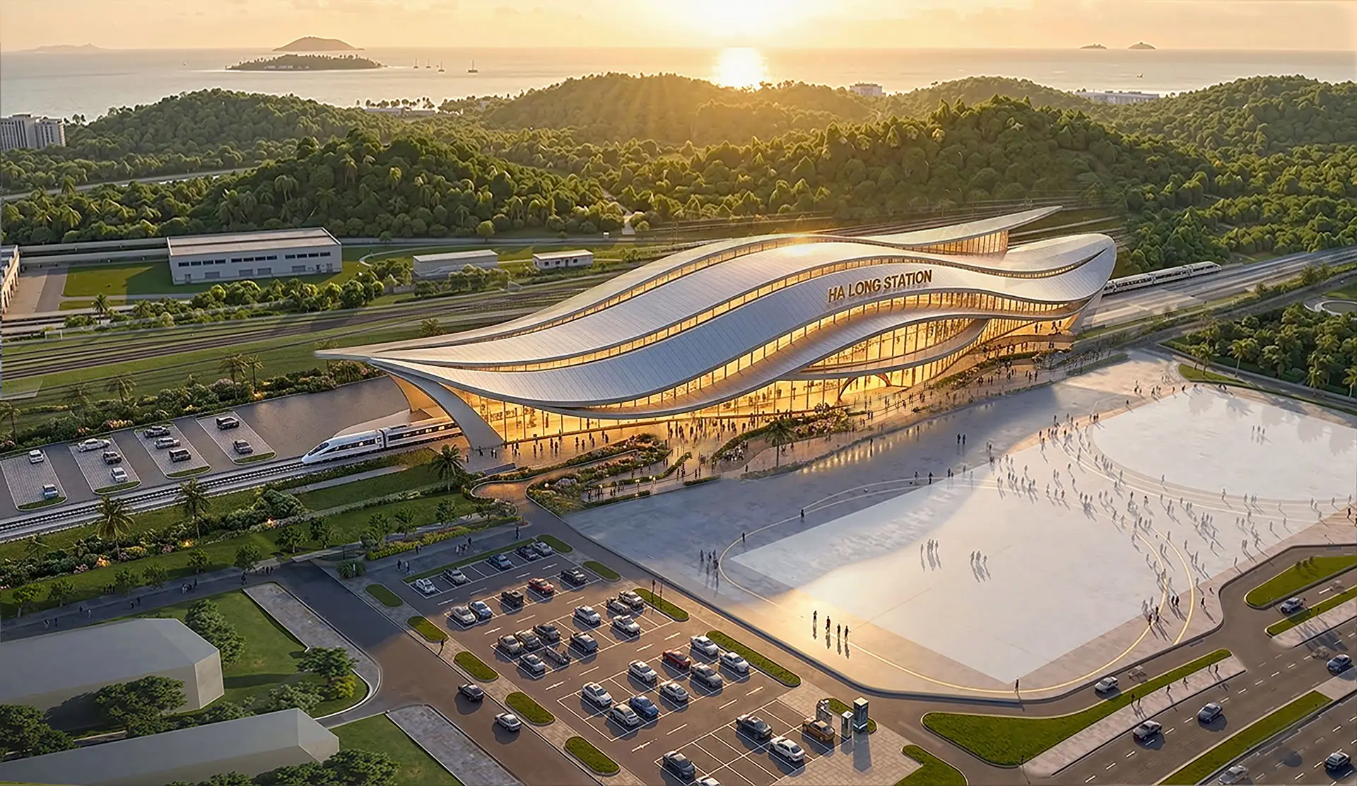 Halong Station - Ga cuối của tuyến cao tốc Hà Nội - Hạ Long
