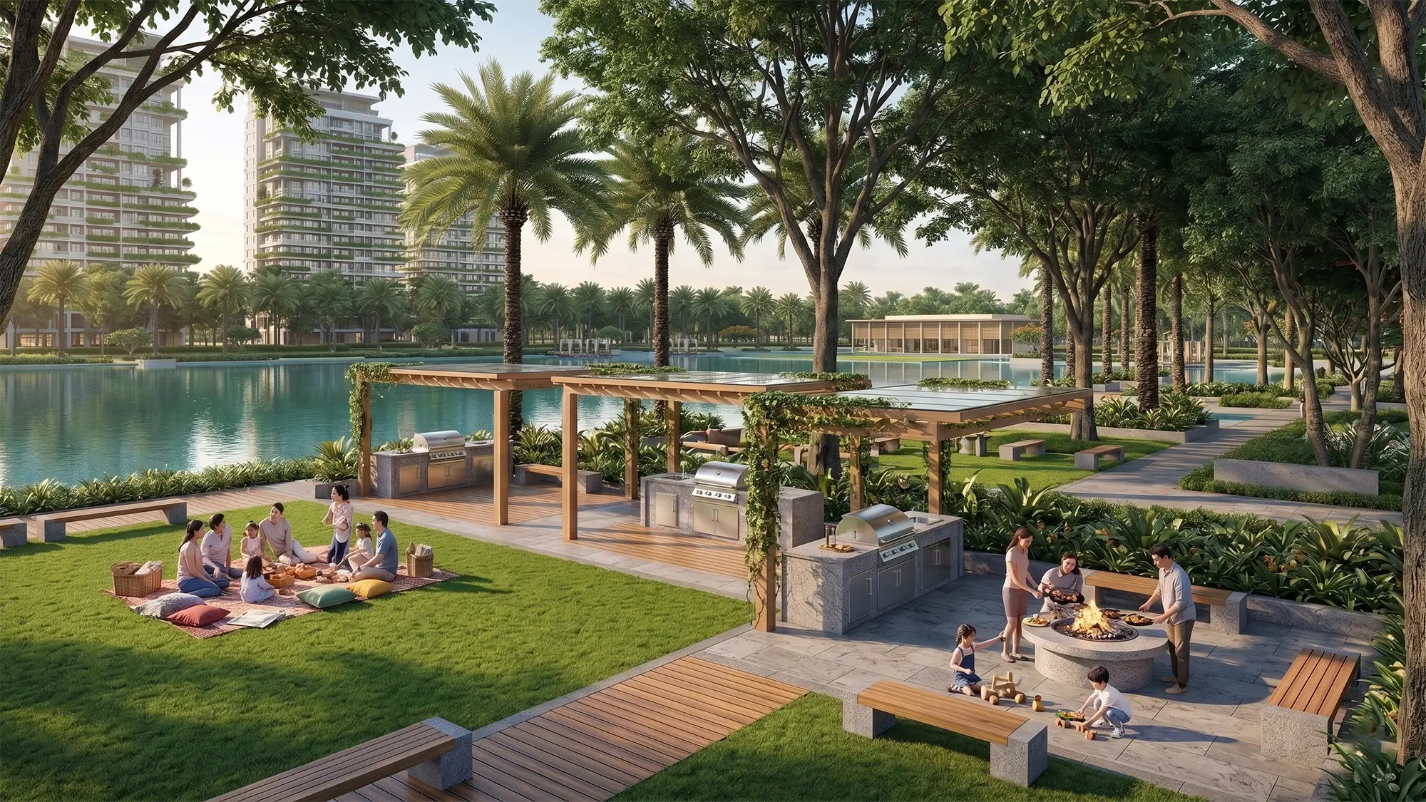Công viên BBQ ven sông tại Forestia Park